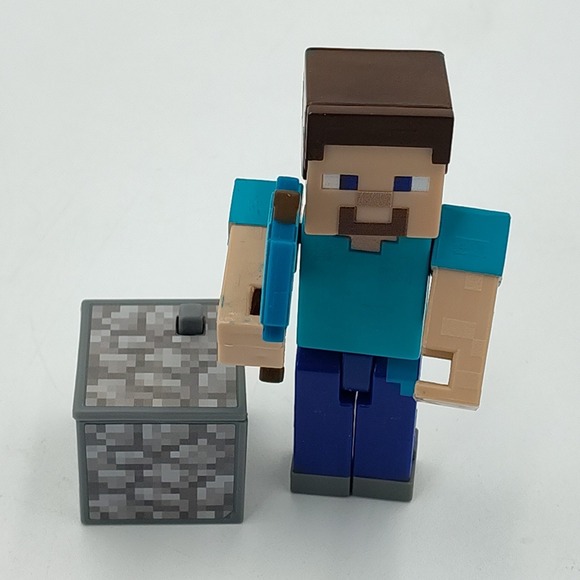 Mattel Other - Minecraft‎ 3.25in Comic Maker Steve Figure Accessories Mattel📸SEE📏📸